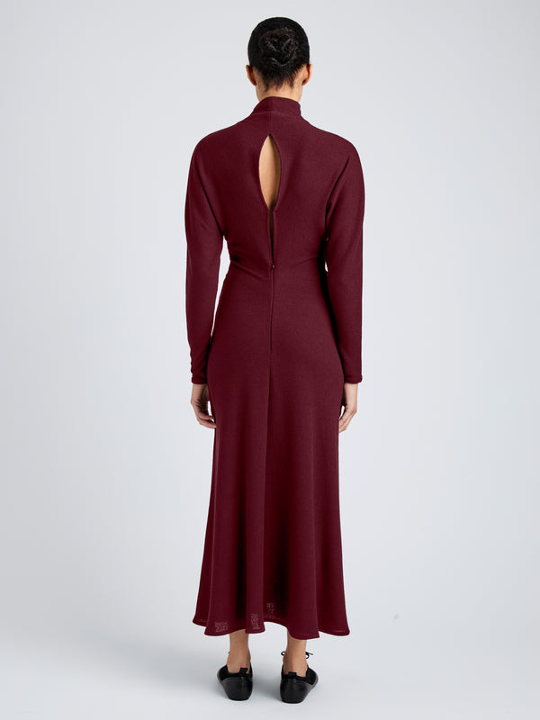 Proenza Schouler Proenza Schouler White Label Soren Dress In Rib Crepe - Wine