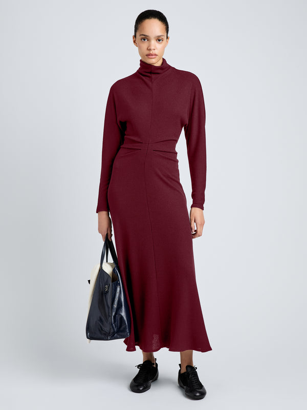 proenza schouler Proenza Schouler White Label Soren Dress in Rib Crepe - Wine