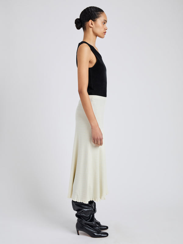 Proenza Schouler Proenza Schouler White Label Stina Skirt In Geo Knits - Off White
