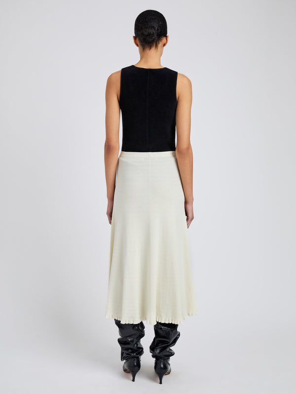 Proenza Schouler Proenza Schouler White Label Stina Skirt In Geo Knits - Off White