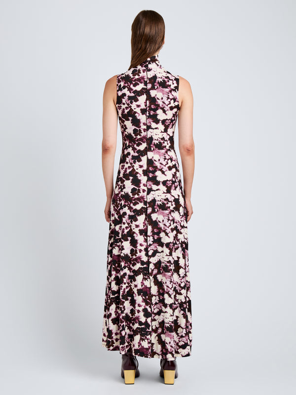 Proenza Schouler Proenza Schouler White Label Valentina Dress In Printed Soft Jersey - Wine/Orchid