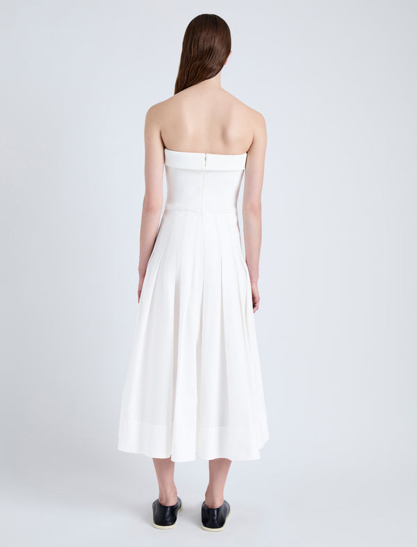 Proenza Schouler Proenza Schouler White Label Warren Dress In Tech Poplin - White