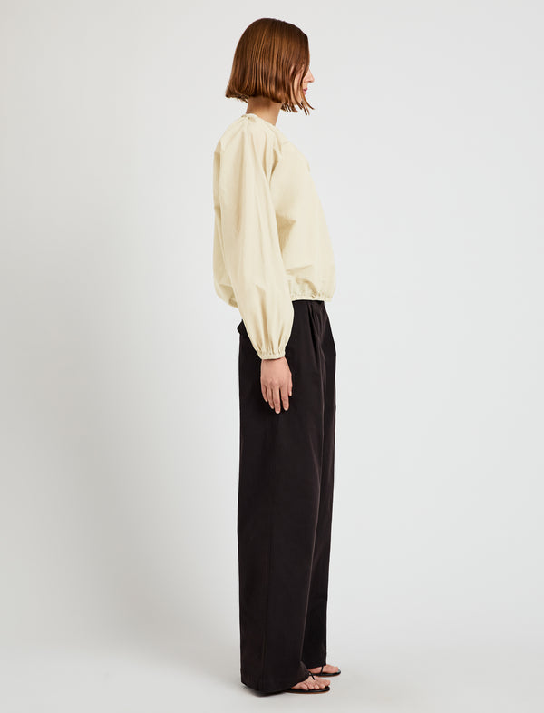 Proenza Schouler Proenza Schouler White Label Wendy Top In Tech Poplin - Light Butter