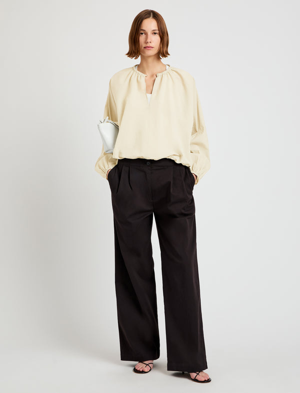 Proenza Schouler Proenza Schouler White Label Wendy Top In Tech Poplin - Light Butter