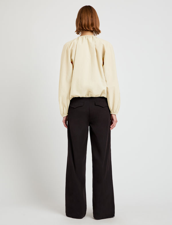 Proenza Schouler Proenza Schouler White Label Wendy Top In Tech Poplin - Light Butter