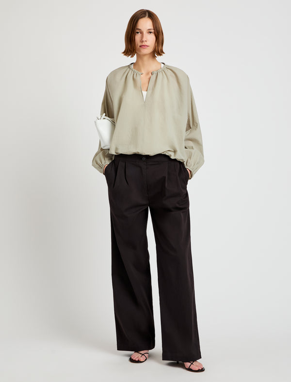 Proenza Schouler Proenza Schouler White Label Wendy Top In Tech Poplin - Sage