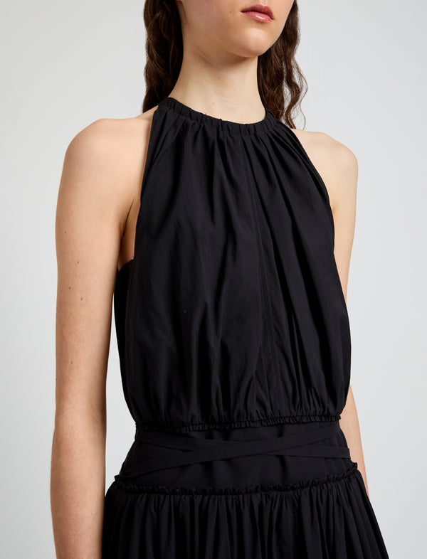 Proenza Schouler Proenza Schouler White Label Wylie Dress In Tech Poplin - Black