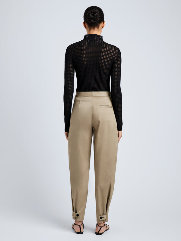 Proenza Schouler Proenza Schouler White Label Zella Top In Check Merino - Black