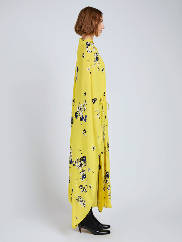 Proenza Schouler Proenza Schouler Ysabelle Dress In Printed Silk Viscose - Yellow Multi