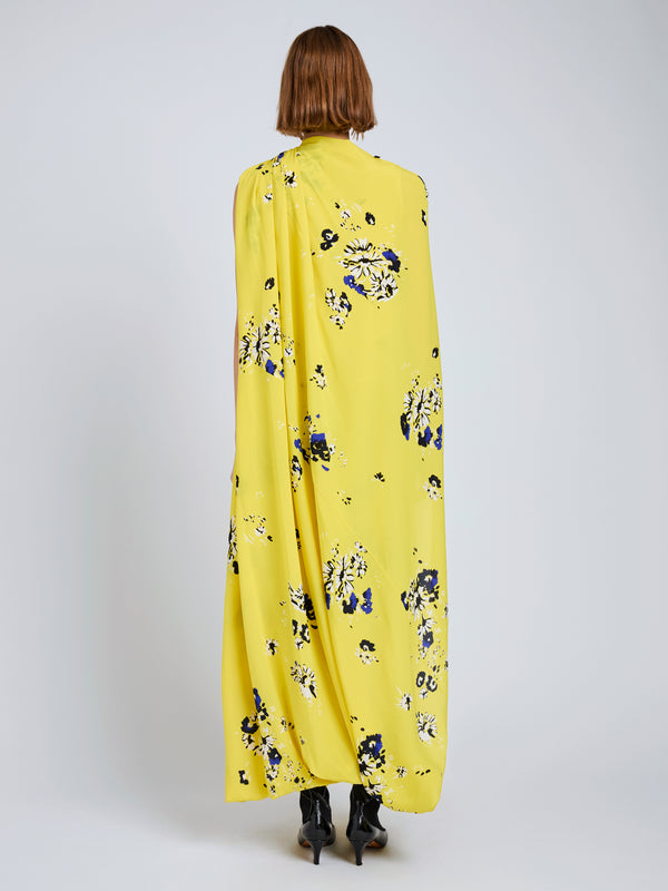 Proenza Schouler Proenza Schouler Ysabelle Dress In Printed Silk Viscose - Yellow Multi