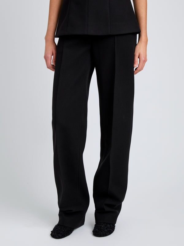 Proenza Schouler Proenza Schouler Zee Pant In Wool Scuba - Black