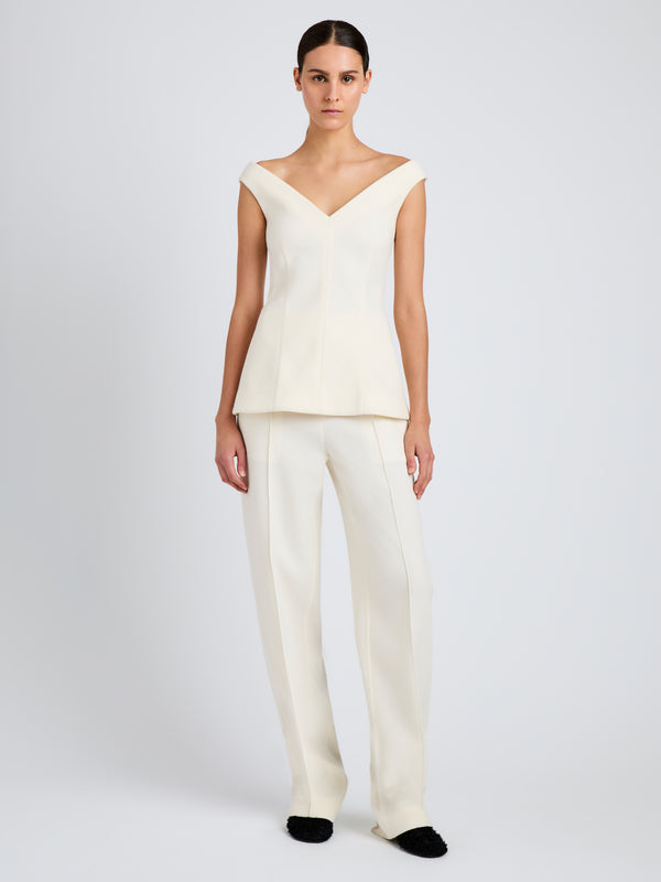 proenza schouler Proenza Schouler Zee Pant in Wool Scuba - Off White