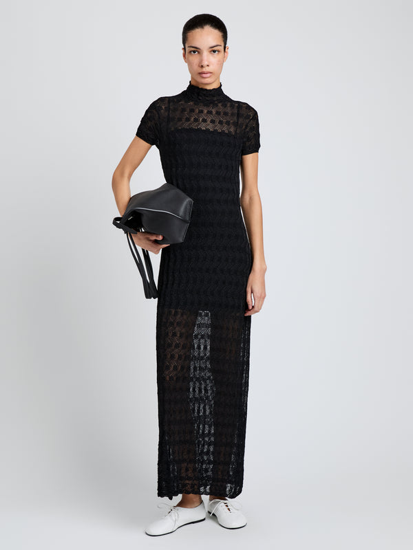 proenza schouler Proenza Schouler Zein Dress in Geo Textured Knit - Black