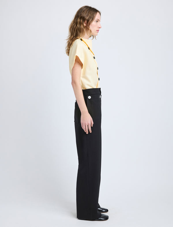 Proenza Schouler Proenza Schouler Zion Top In Linen Viscose - Resin