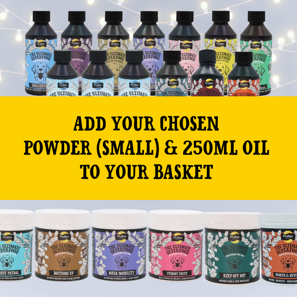 Proflax Proflax Christmas Gift Set – Pick & Pair (Powder Oil & Treats)
