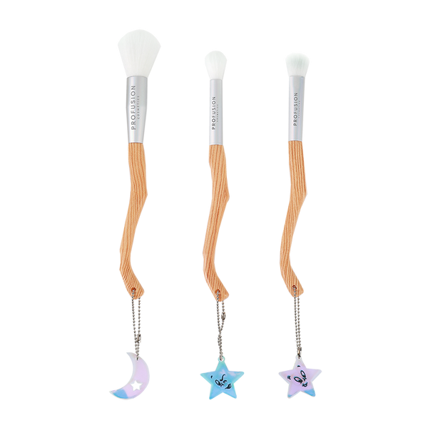 profusion cosmetics Casper the Friendly Ghost | Friendly Blend 3 PC Eye & Face Brush Set