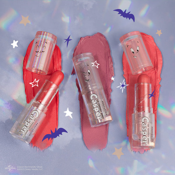 Profusion Cosmetics Casper The Friendly Ghost | The Ghostly Trip 3 PC Lip & Cheek Balm Set