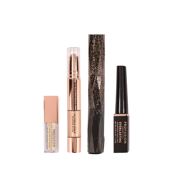 profusion cosmetics Crimson Festive Eyes – Complete 4-Piece Eye Set