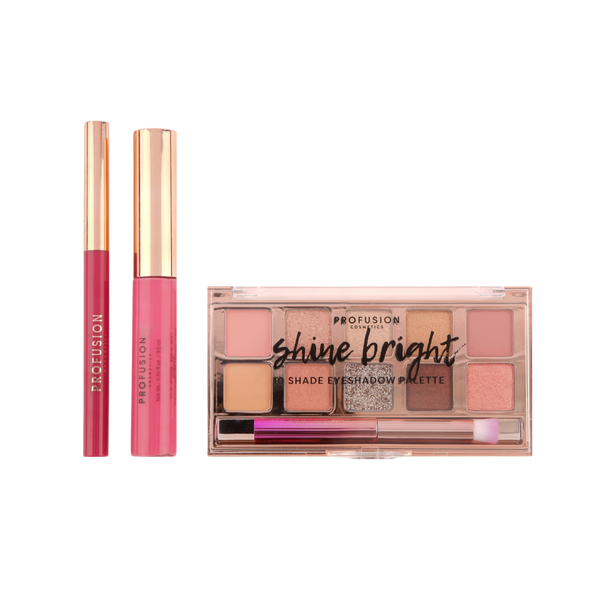 profusion cosmetics Crimson Star Struck – 4-Piece Face and Eye Set