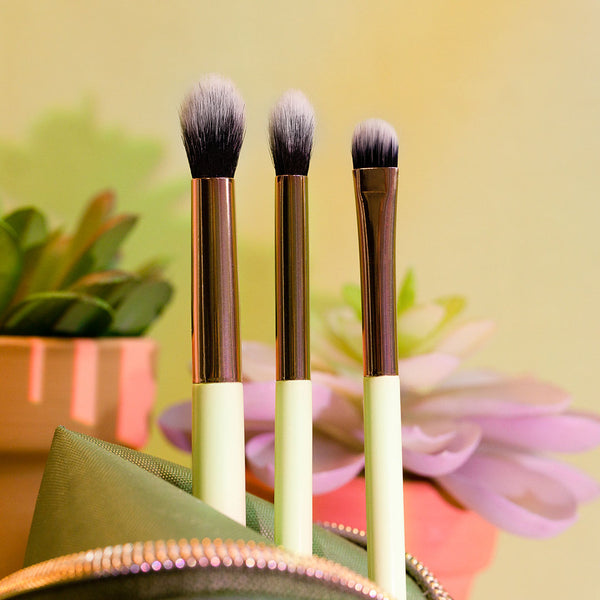 Profusion Cosmetics Desert Sage | Blend & Stand 4pc Bag & Brush Set