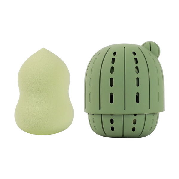 profusion cosmetics Desert Sage | Blend & Wander Makeup Sponge with Cactus Case