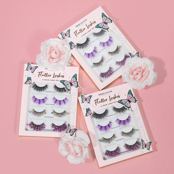 Profusion Cosmetics Empowered Butterfly | Flutter Lashes 4 Pair Lash Set