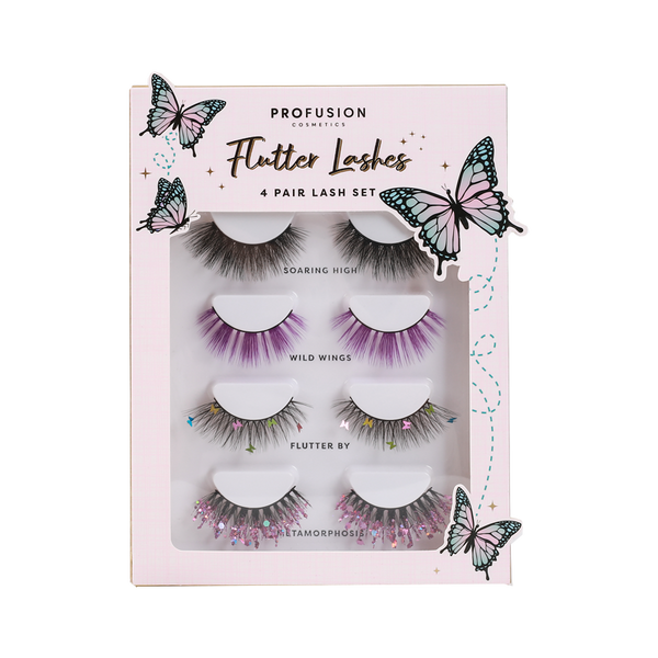 profusion cosmetics Empowered Butterfly | Flutter Lashes 4 pair Lash Set