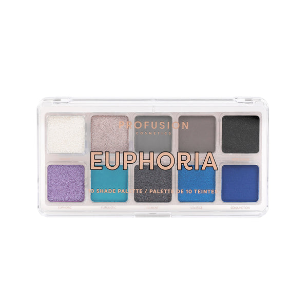 profusion cosmetics Essentials 10 Shade Palette – Euphoria