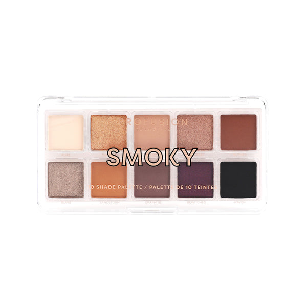 profusion cosmetics Essentials 10 Shade Palette – Smoky