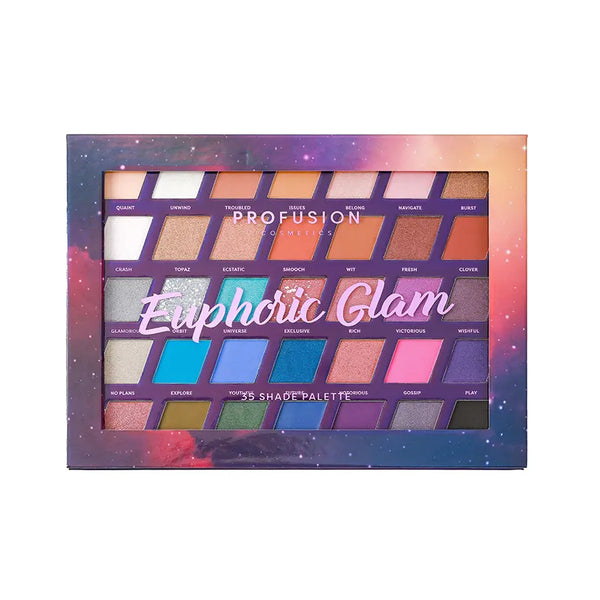 profusion cosmetics Euphoric Glam 35-Shade Eyeshadow Palette