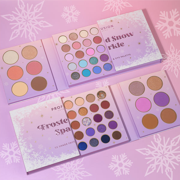 Profusion Cosmetics Frosted Snow Sparkle | 52 Shade Face & Eye Palette
