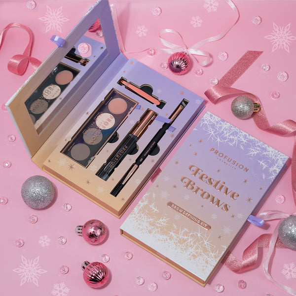 Profusion Cosmetics Frosted Snow Sparkle | Festive Brows Defining Kit