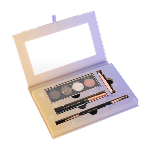 profusion cosmetics Frosted Snow Sparkle | Festive Brows Defining Kit