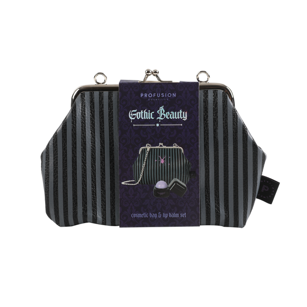 Profusion Cosmetics Gothic Beauty-Cosmetic Bag & Lip Balm Set
