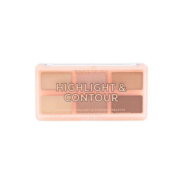 Profusion Cosmetics Highlight & Contour 6 Shade Face Palette