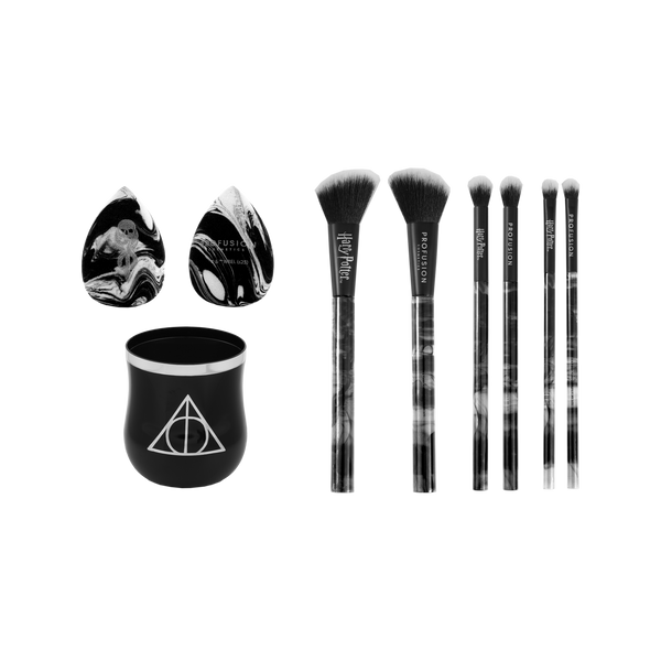 profusion cosmetics HP Dark Arts | Deathly Hallows™ Blend Makeup Brush & Sponge Set
