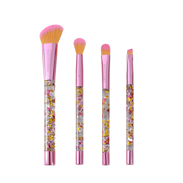 profusion cosmetics It's a Vibe | Feel the Beat 4-pc Face & Eye Brush Set