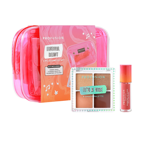 profusion cosmetics It's a Vibe | Festival Ready 3-pc Bag & Cosmetic Set