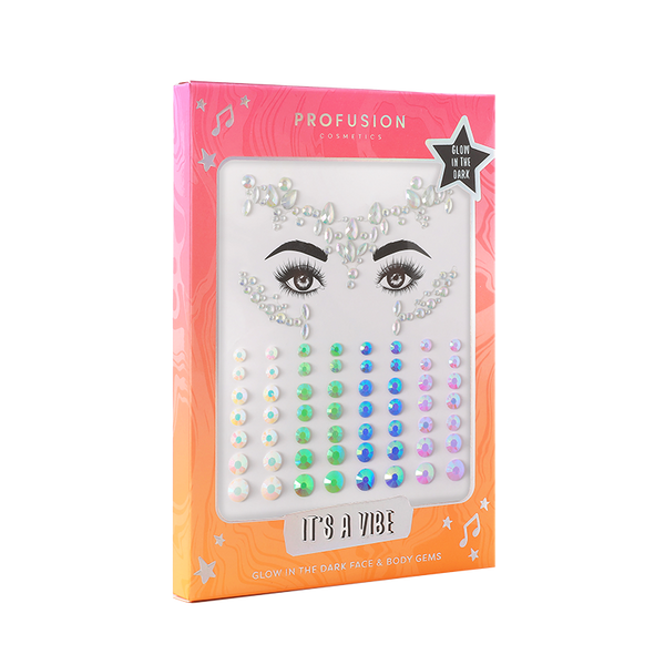 Profusion Cosmetics It's A Vibe | Glow-in-the-Dark Face & Body Gems