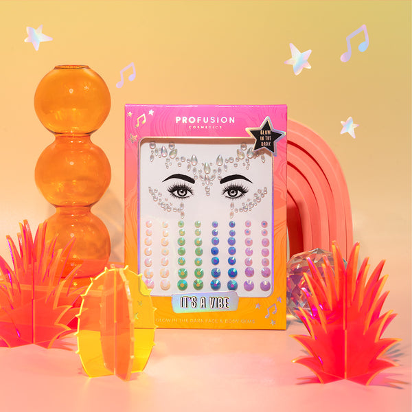 profusion cosmetics It's a Vibe | Glow-in-the-Dark Face & Body Gems