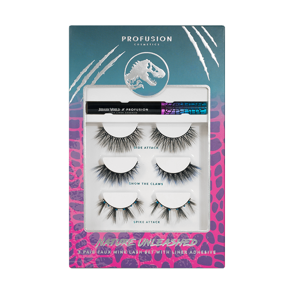 profusion cosmetics Jurassic World | Nature Unleashed 3pc Lash Set