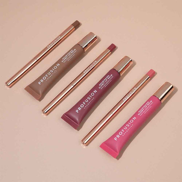 Profusion Cosmetics Lip Treat Duo Soft Matte Creamy Lip Liner & Nourishing Glowy Lip Balm