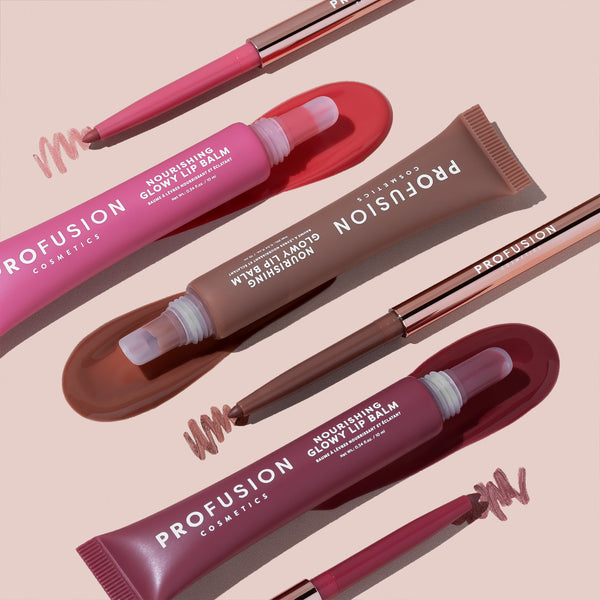 profusion cosmetics Lip Treat Duo Soft Matte Creamy Lip Liner & Nourishing Glowy Lip Balm