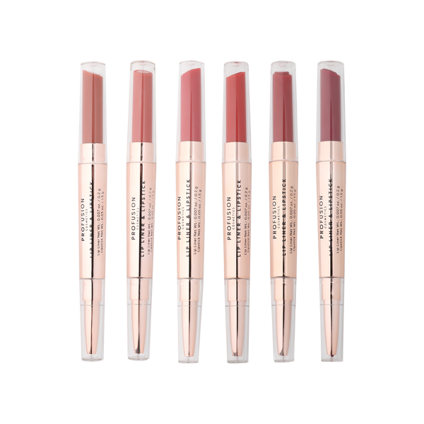 profusion cosmetics Lunar Lips 6 PC Lipstick & Liner Set