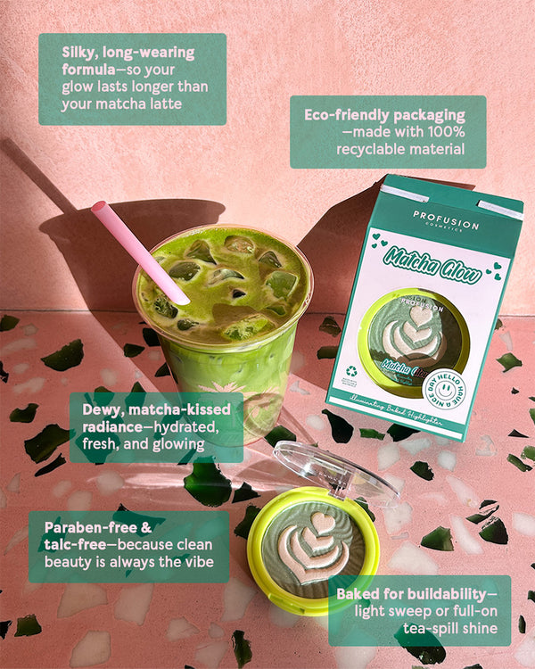 Profusion Cosmetics Matcha Glow Illuminating Baked Highlighter