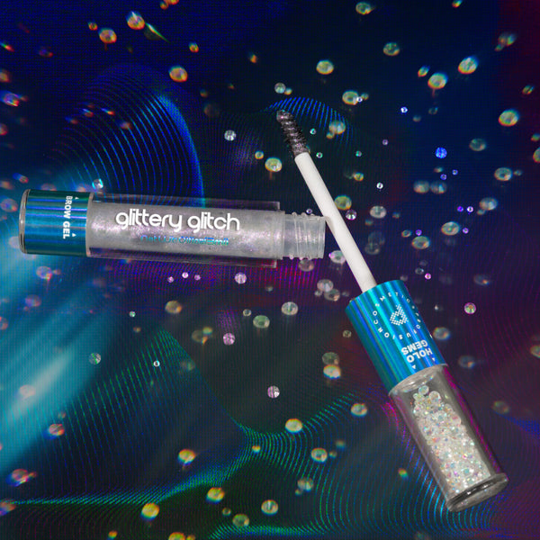 Profusion Cosmetics Metachrome | Glitter Glitch Holo Brow Gel & Gems