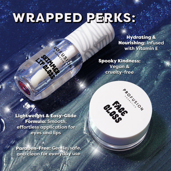 Profusion Cosmetics Monster Bash | Mummy Glow Luminous Face & Lip Gloss Duo