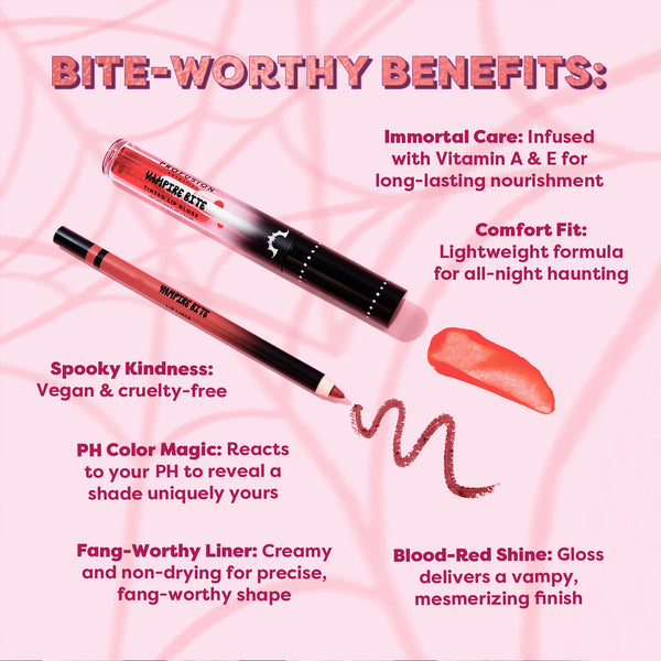 Profusion Cosmetics Monster Bash | Vampire Bite Tinted Lip Gloss & Lip Liner