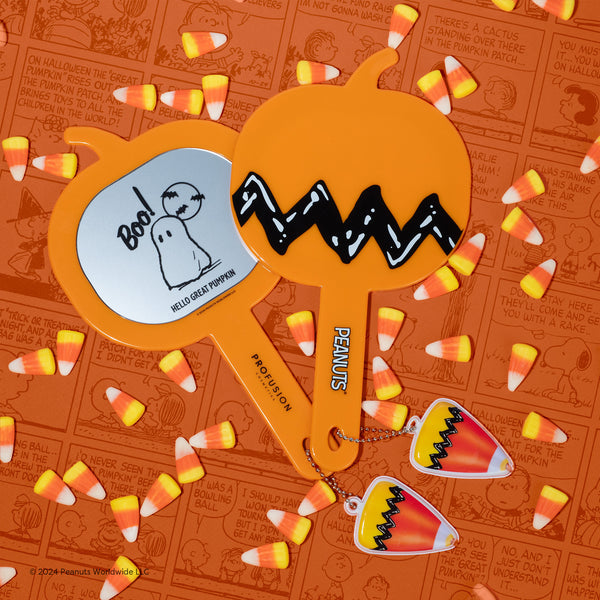Profusion Cosmetics Peanuts Halloween| Hello Great Pumpkin Handheld Mirror