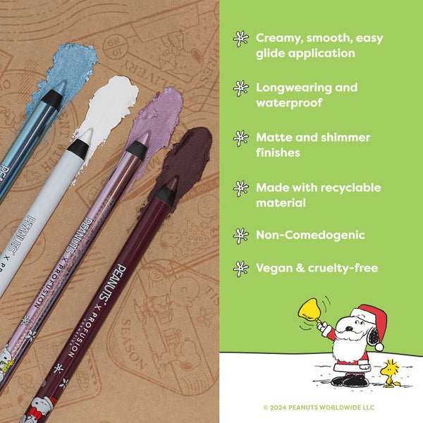 Profusion Cosmetics Peanuts Holiday | Fa La La La Liners Eyeliner Pencil Set